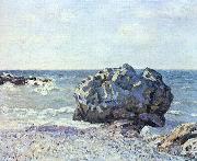 Bucht von Langland mit Felsen Alfred Sisley